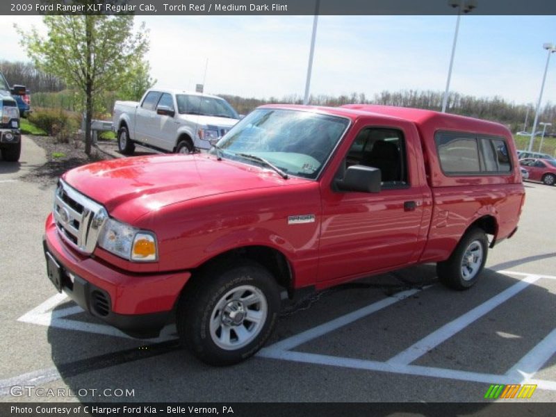 Torch Red / Medium Dark Flint 2009 Ford Ranger XLT Regular Cab