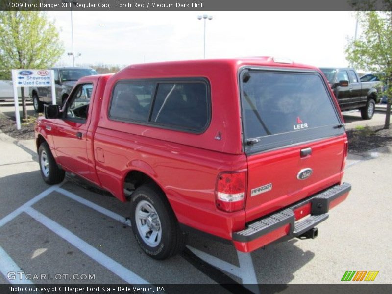 Torch Red / Medium Dark Flint 2009 Ford Ranger XLT Regular Cab