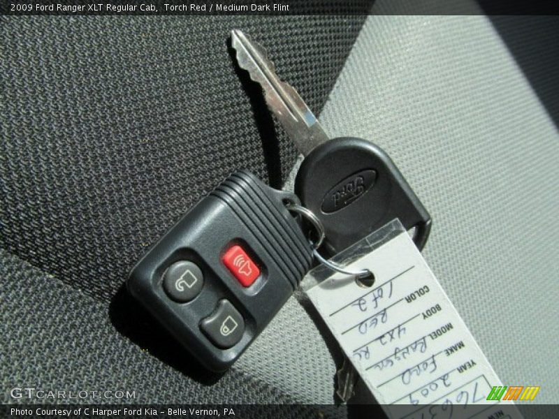 Torch Red / Medium Dark Flint 2009 Ford Ranger XLT Regular Cab