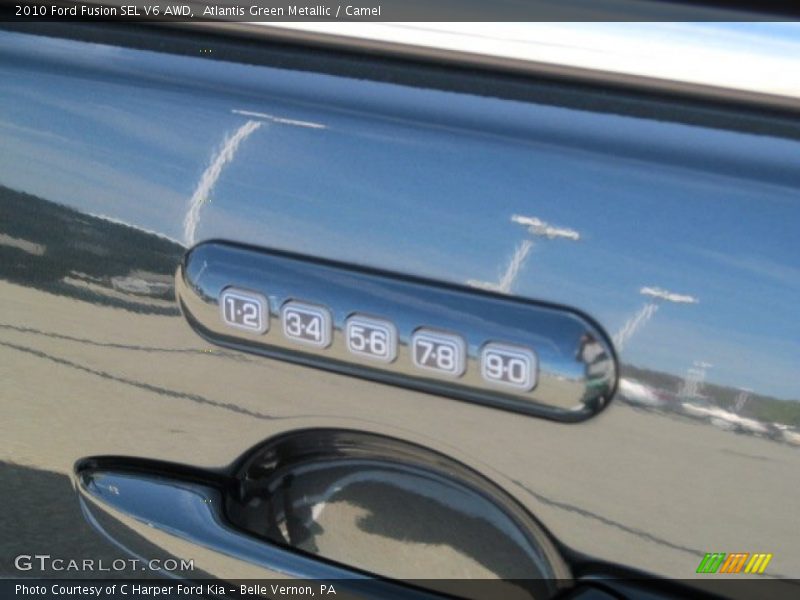 Atlantis Green Metallic / Camel 2010 Ford Fusion SEL V6 AWD