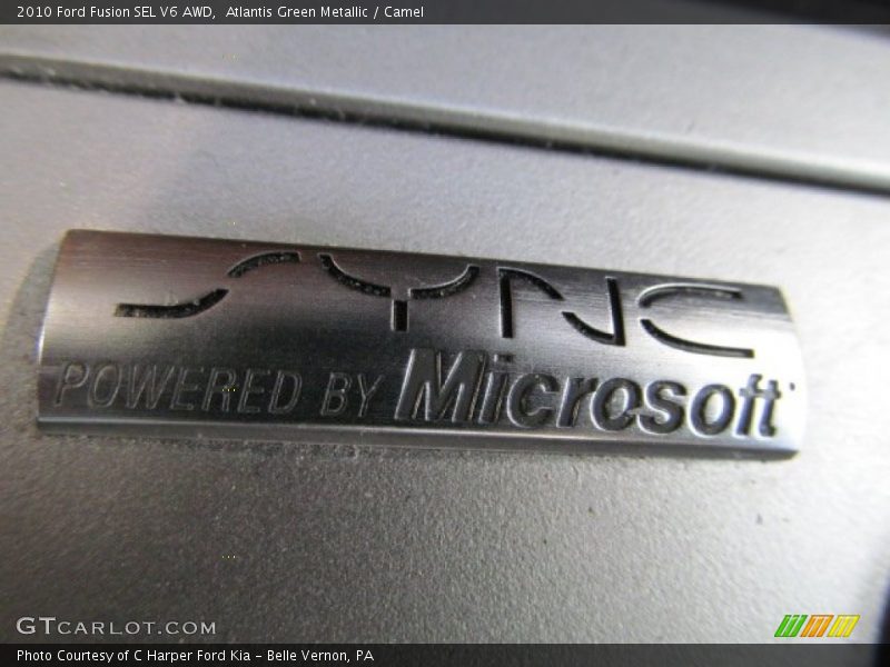 Atlantis Green Metallic / Camel 2010 Ford Fusion SEL V6 AWD