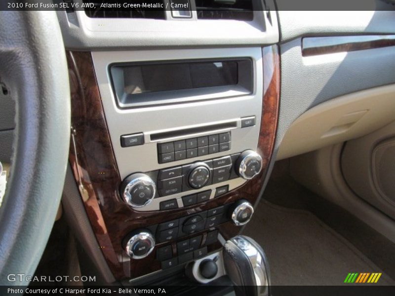 Atlantis Green Metallic / Camel 2010 Ford Fusion SEL V6 AWD