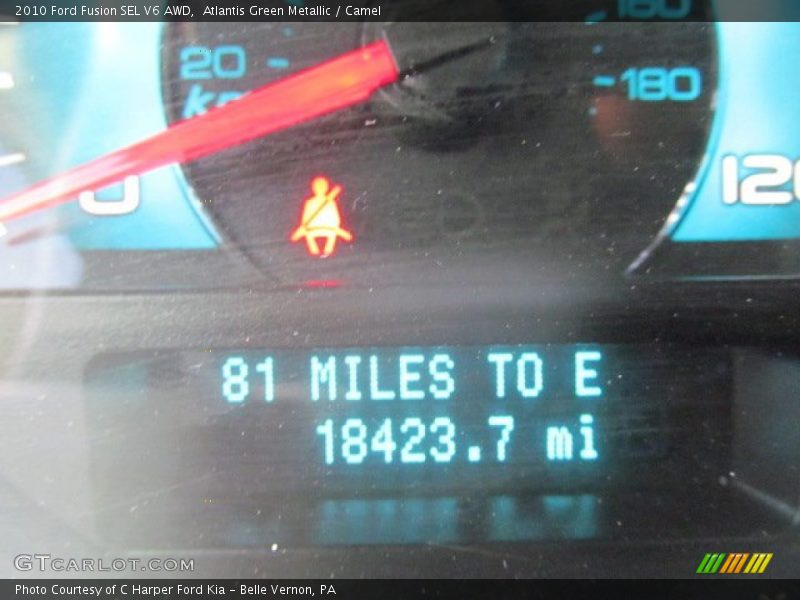 Atlantis Green Metallic / Camel 2010 Ford Fusion SEL V6 AWD