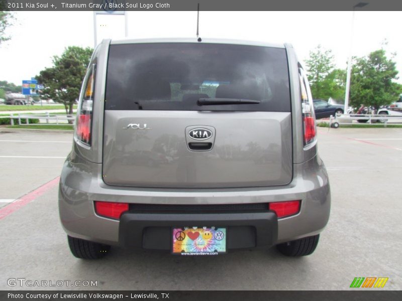 Titanium Gray / Black Soul Logo Cloth 2011 Kia Soul +