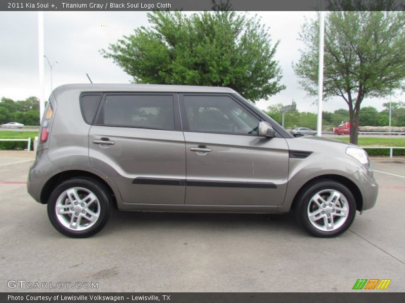 Titanium Gray / Black Soul Logo Cloth 2011 Kia Soul +