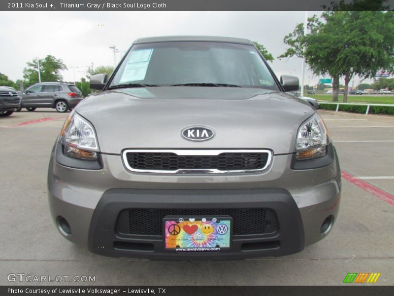 Titanium Gray / Black Soul Logo Cloth 2011 Kia Soul +