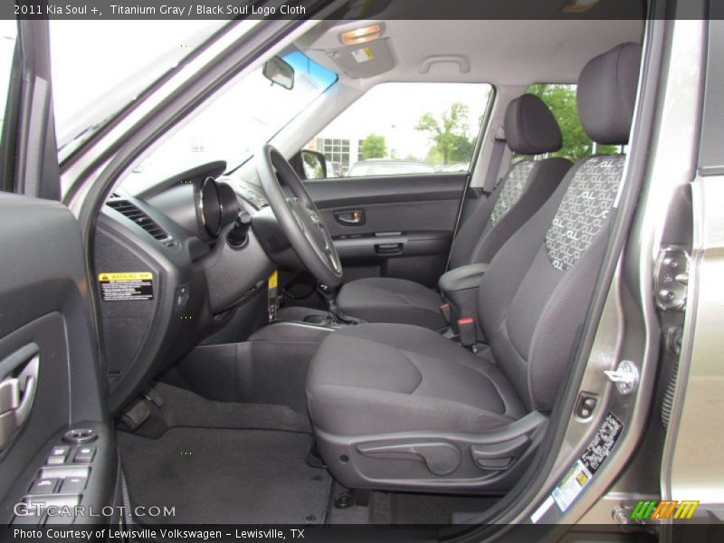 Titanium Gray / Black Soul Logo Cloth 2011 Kia Soul +