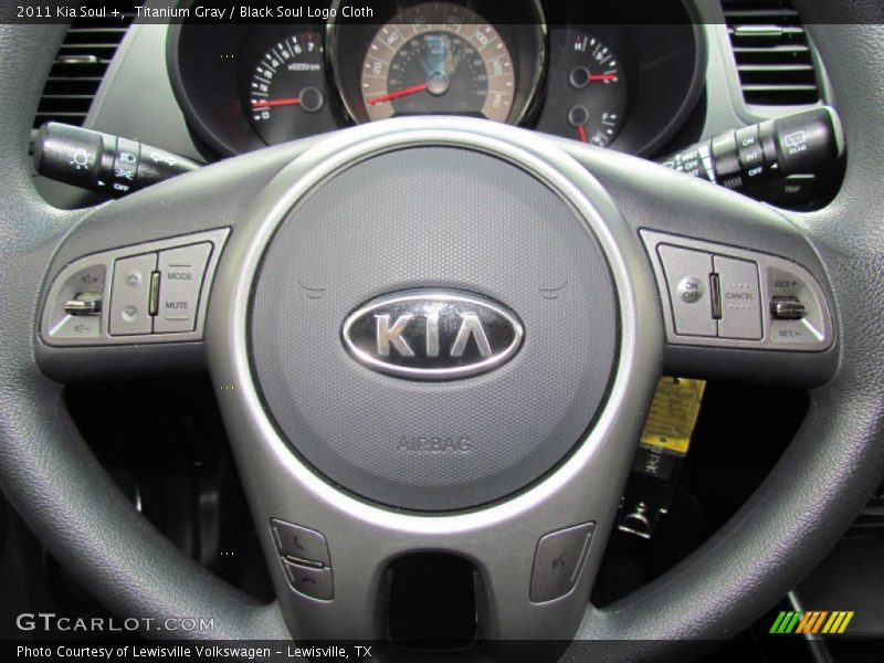 Titanium Gray / Black Soul Logo Cloth 2011 Kia Soul +