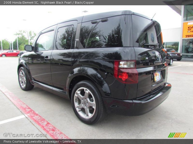 Nighthawk Black Pearl / Black/Copper 2008 Honda Element SC