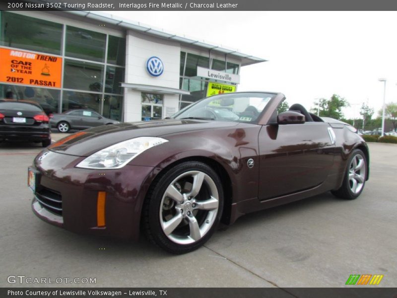 Interlagos Fire Metallic / Charcoal Leather 2006 Nissan 350Z Touring Roadster
