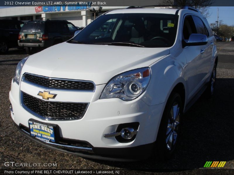 Summit White / Jet Black 2012 Chevrolet Equinox LTZ AWD