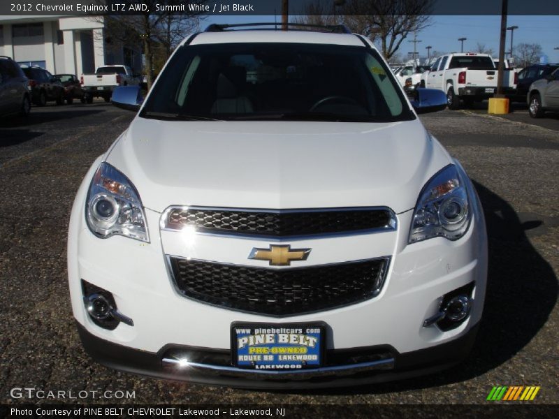 Summit White / Jet Black 2012 Chevrolet Equinox LTZ AWD