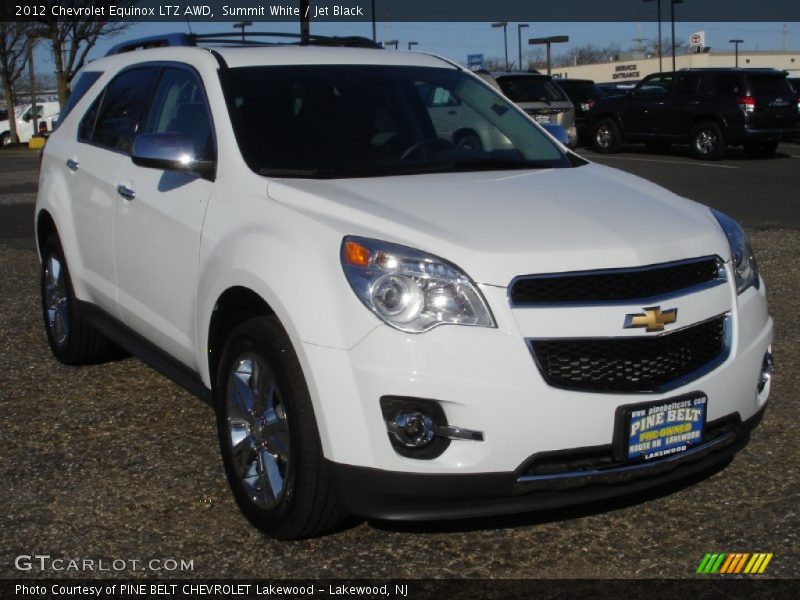 Summit White / Jet Black 2012 Chevrolet Equinox LTZ AWD