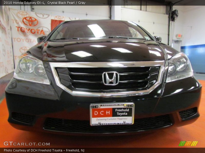 Crystal Black Pearl / Gray 2010 Honda Odyssey EX-L