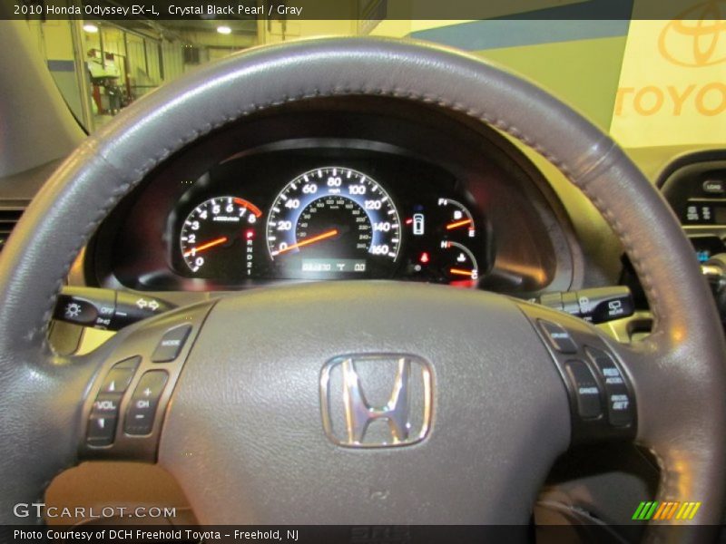Crystal Black Pearl / Gray 2010 Honda Odyssey EX-L