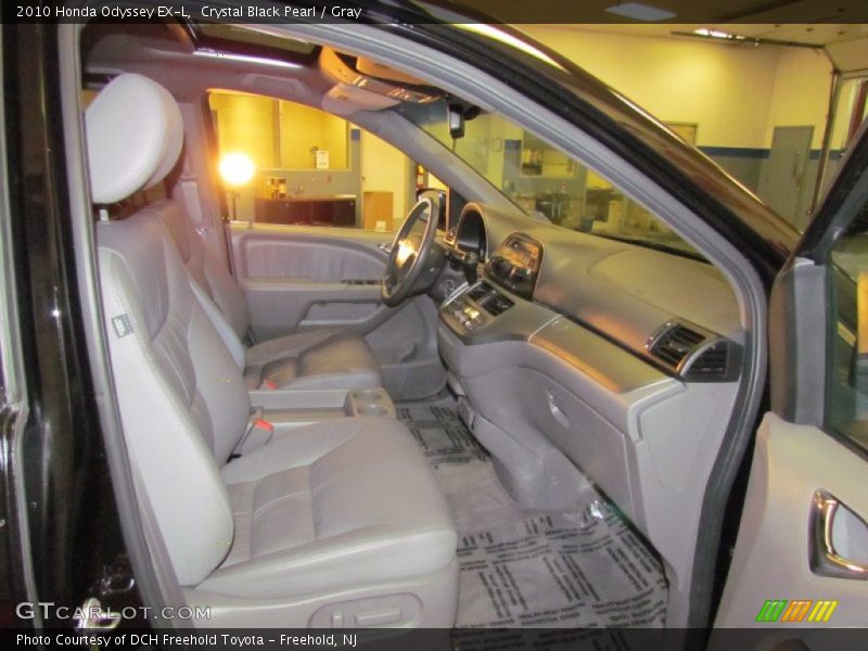 Crystal Black Pearl / Gray 2010 Honda Odyssey EX-L