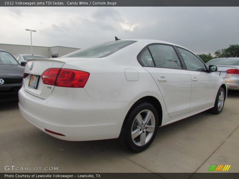 Candy White / Cornsilk Beige 2012 Volkswagen Jetta TDI Sedan