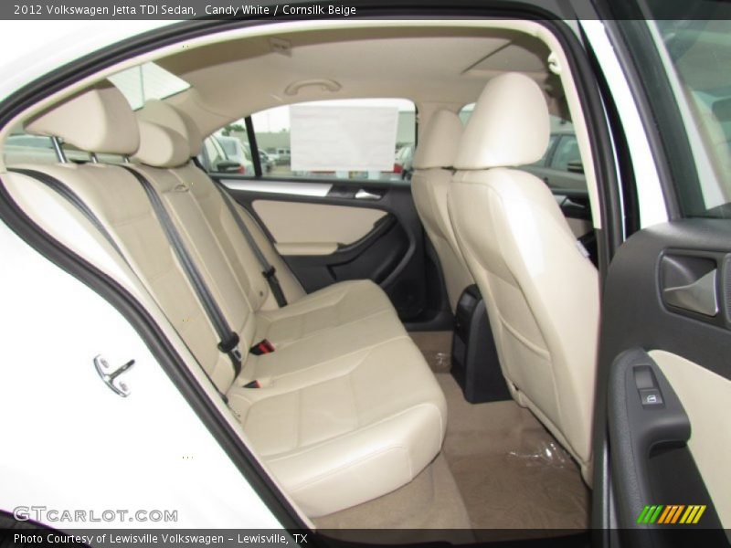 Candy White / Cornsilk Beige 2012 Volkswagen Jetta TDI Sedan