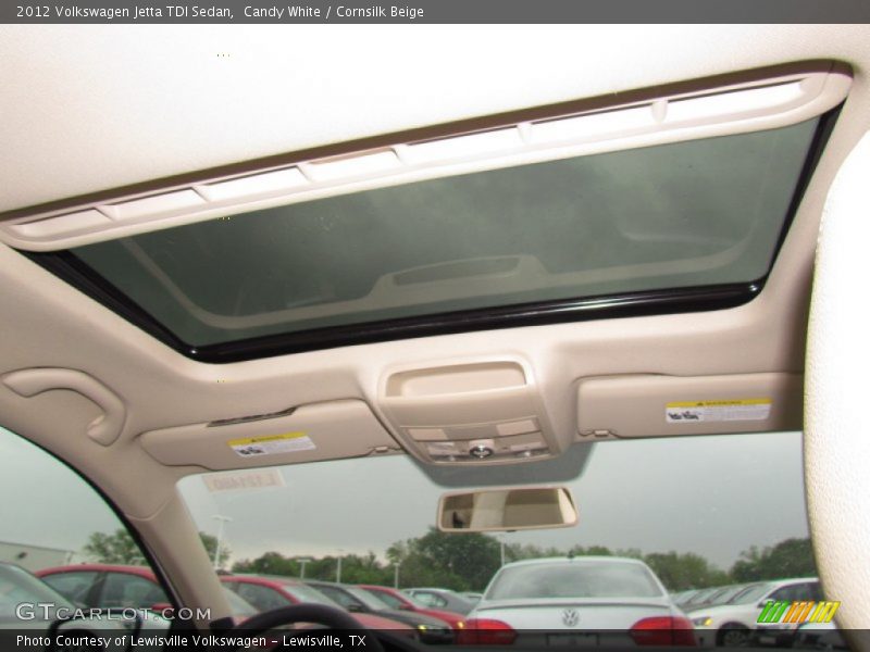Candy White / Cornsilk Beige 2012 Volkswagen Jetta TDI Sedan