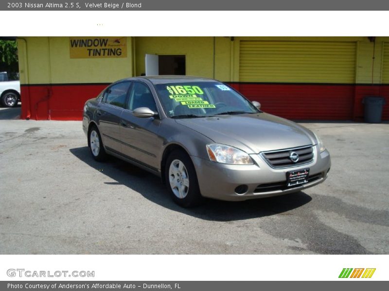 Velvet Beige / Blond 2003 Nissan Altima 2.5 S