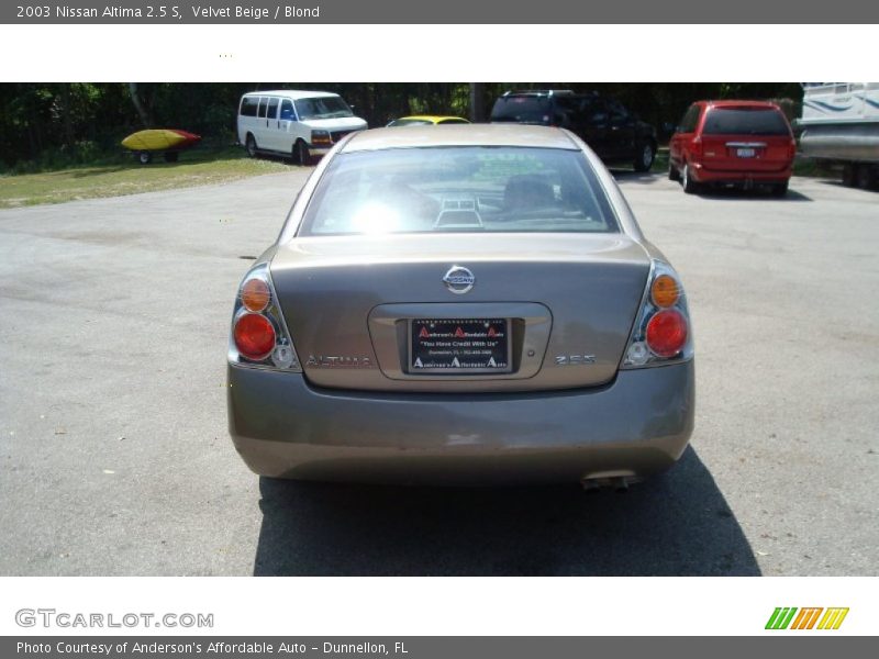 Velvet Beige / Blond 2003 Nissan Altima 2.5 S
