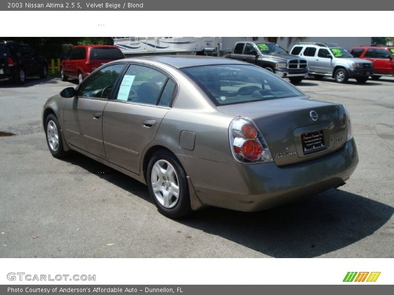 Velvet Beige / Blond 2003 Nissan Altima 2.5 S