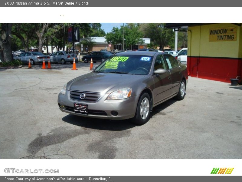 Velvet Beige / Blond 2003 Nissan Altima 2.5 S