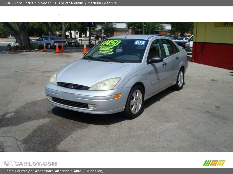 CD Silver Metallic / Medium Graphite 2002 Ford Focus ZTS Sedan