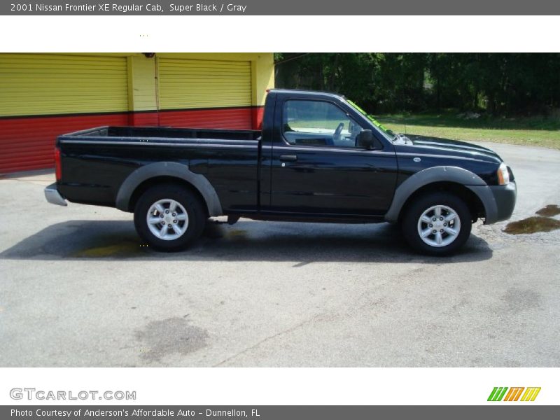 Super Black / Gray 2001 Nissan Frontier XE Regular Cab