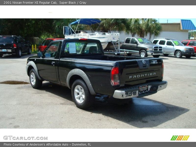 Super Black / Gray 2001 Nissan Frontier XE Regular Cab