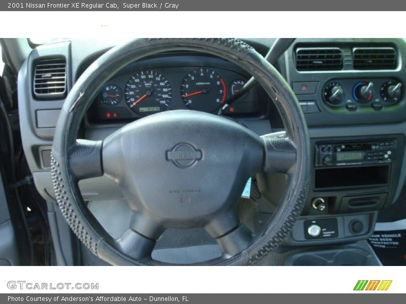 Super Black / Gray 2001 Nissan Frontier XE Regular Cab