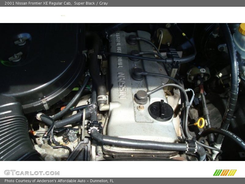 Super Black / Gray 2001 Nissan Frontier XE Regular Cab