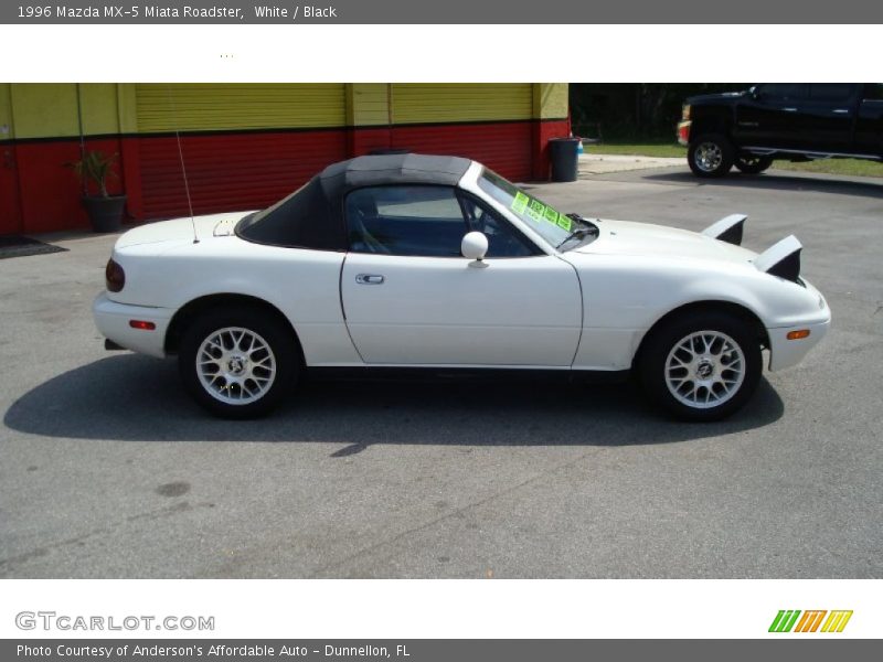 White / Black 1996 Mazda MX-5 Miata Roadster