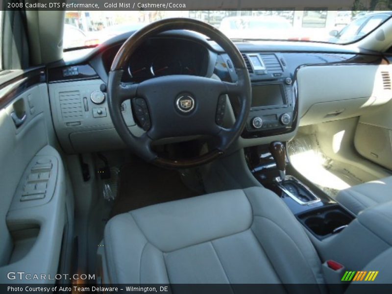 Gold Mist / Cashmere/Cocoa 2008 Cadillac DTS Performance