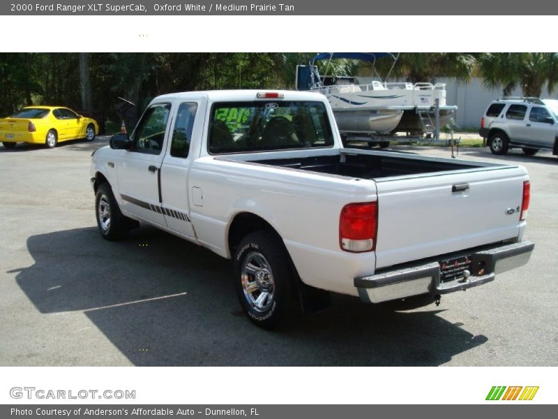 Oxford White / Medium Prairie Tan 2000 Ford Ranger XLT SuperCab