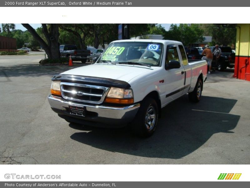 Oxford White / Medium Prairie Tan 2000 Ford Ranger XLT SuperCab