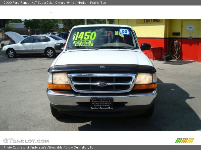 Oxford White / Medium Prairie Tan 2000 Ford Ranger XLT SuperCab