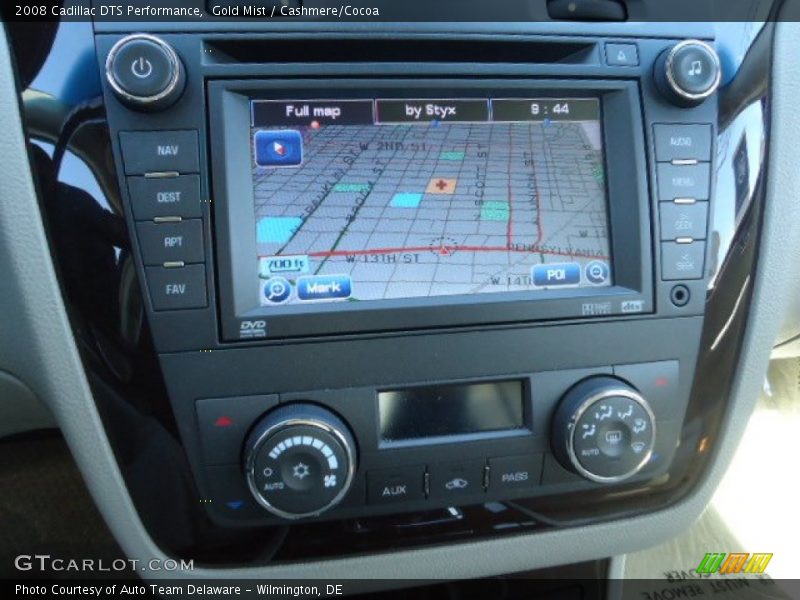 Gold Mist / Cashmere/Cocoa 2008 Cadillac DTS Performance