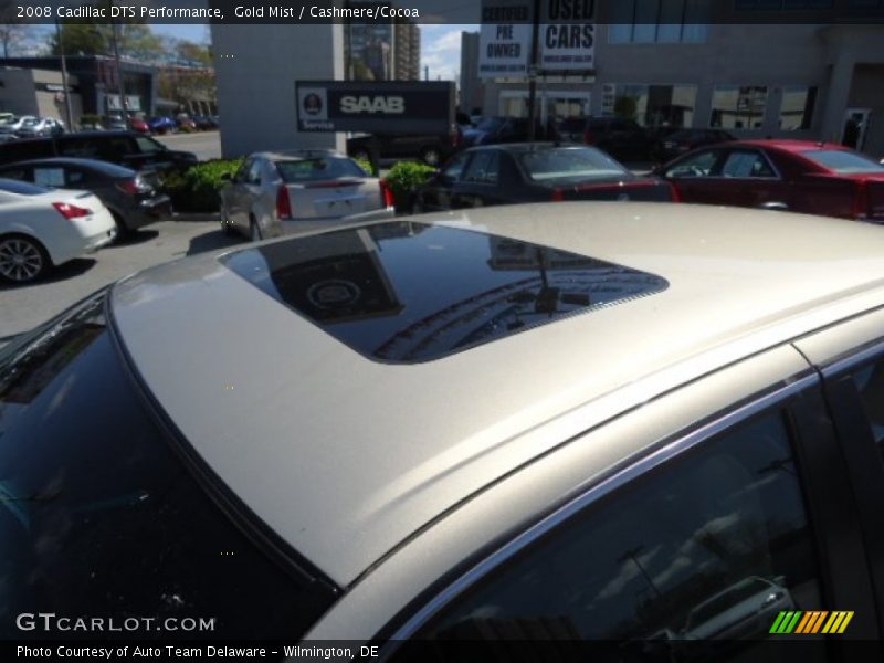 Gold Mist / Cashmere/Cocoa 2008 Cadillac DTS Performance