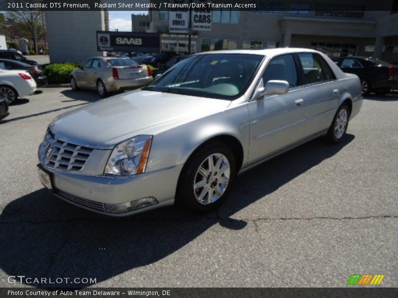 Radiant Silver Metallic / Titanium/Dark Titanium Accents 2011 Cadillac DTS Premium