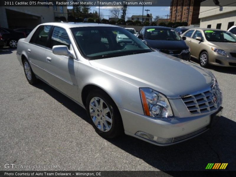 Radiant Silver Metallic / Titanium/Dark Titanium Accents 2011 Cadillac DTS Premium
