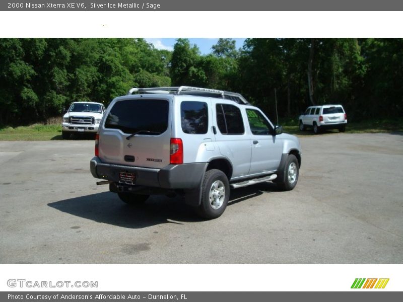 Silver Ice Metallic / Sage 2000 Nissan Xterra XE V6