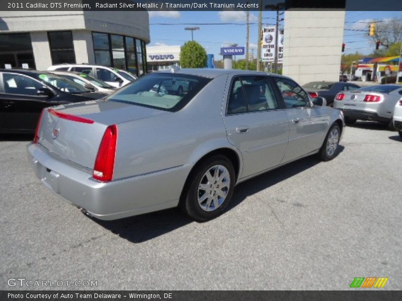 Radiant Silver Metallic / Titanium/Dark Titanium Accents 2011 Cadillac DTS Premium