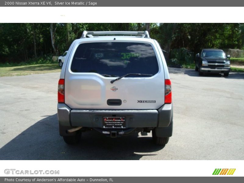 Silver Ice Metallic / Sage 2000 Nissan Xterra XE V6