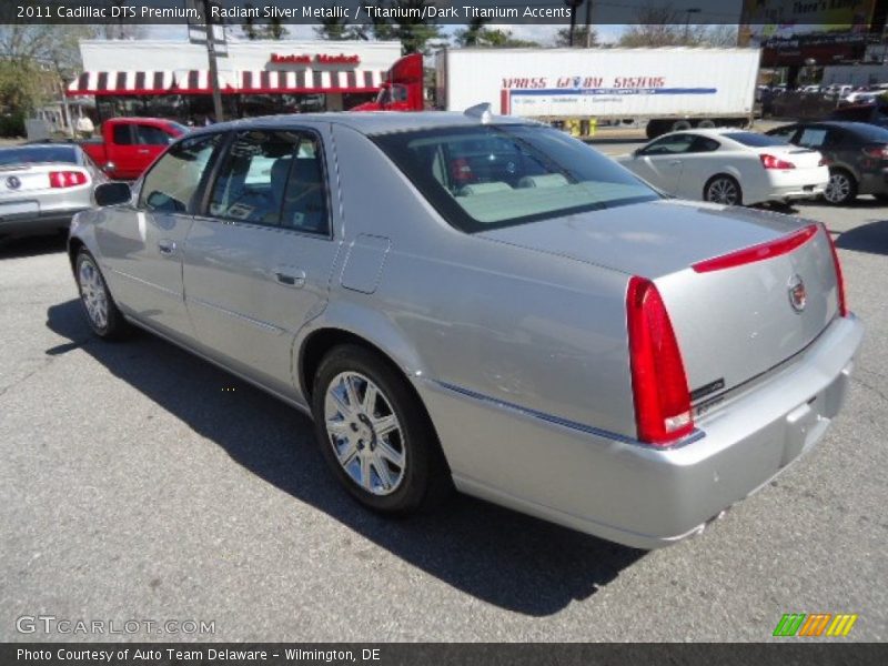 Radiant Silver Metallic / Titanium/Dark Titanium Accents 2011 Cadillac DTS Premium