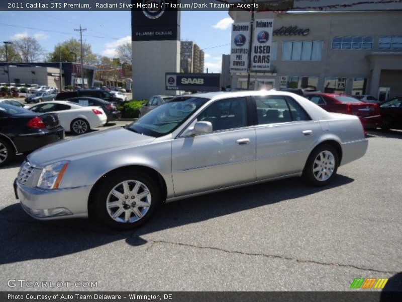 Radiant Silver Metallic / Titanium/Dark Titanium Accents 2011 Cadillac DTS Premium