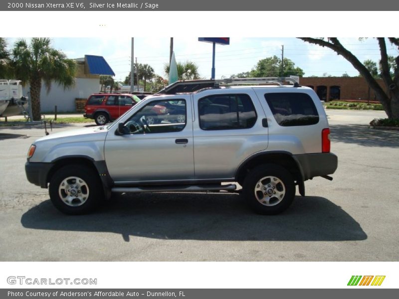 Silver Ice Metallic / Sage 2000 Nissan Xterra XE V6
