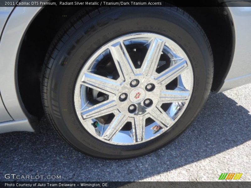 Radiant Silver Metallic / Titanium/Dark Titanium Accents 2011 Cadillac DTS Premium