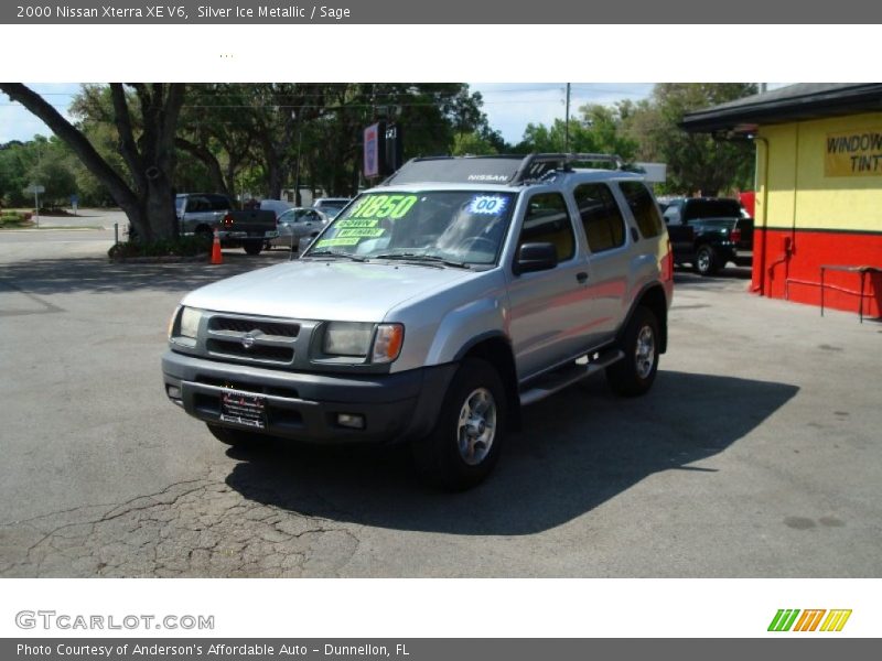Silver Ice Metallic / Sage 2000 Nissan Xterra XE V6