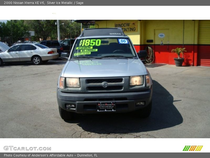 Silver Ice Metallic / Sage 2000 Nissan Xterra XE V6